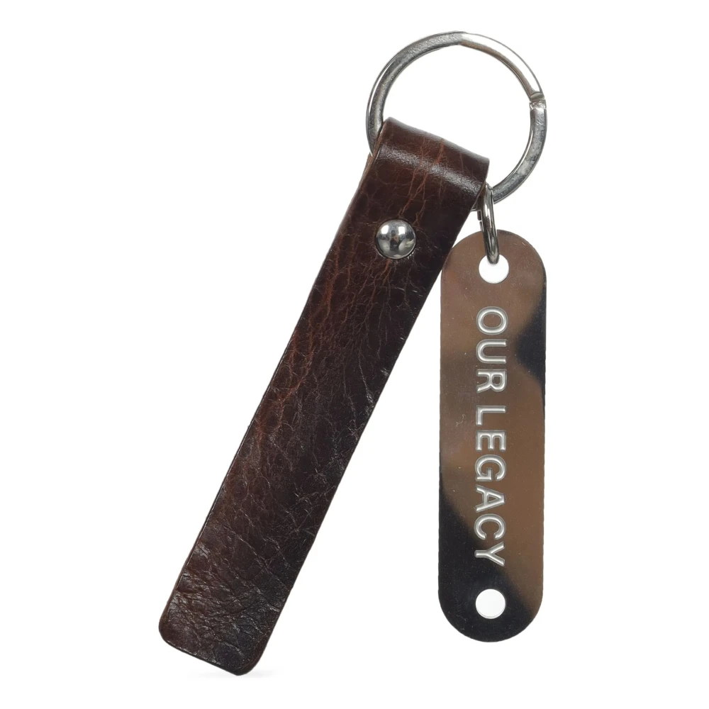 Our Legacy Unisex Brown Keychains, One Size, Ring Keyring