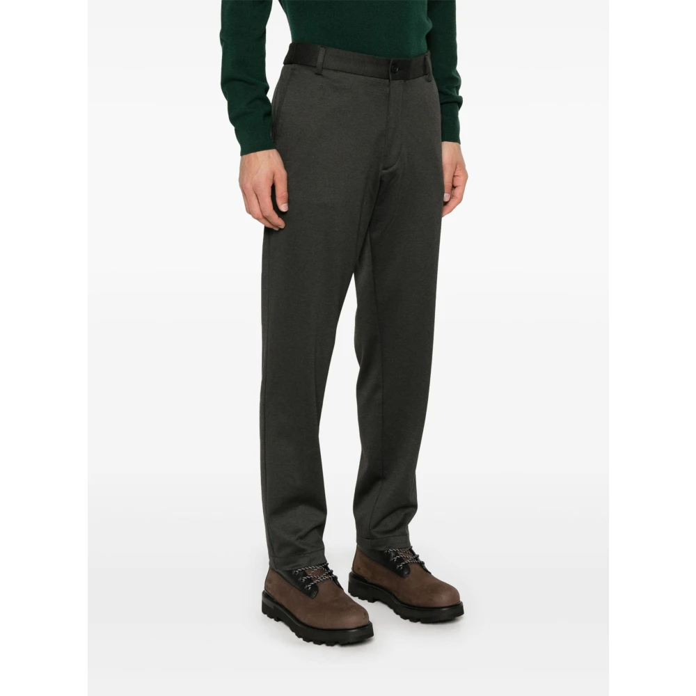 Hugo Boss Gemengde wollen broek met zakken Black Heren