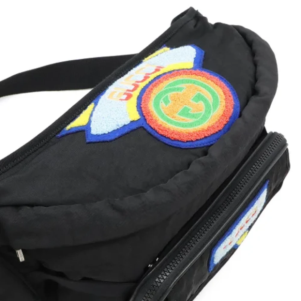 Gucci Vintage Pre-owned Nylon shoulder-bags Black Dames