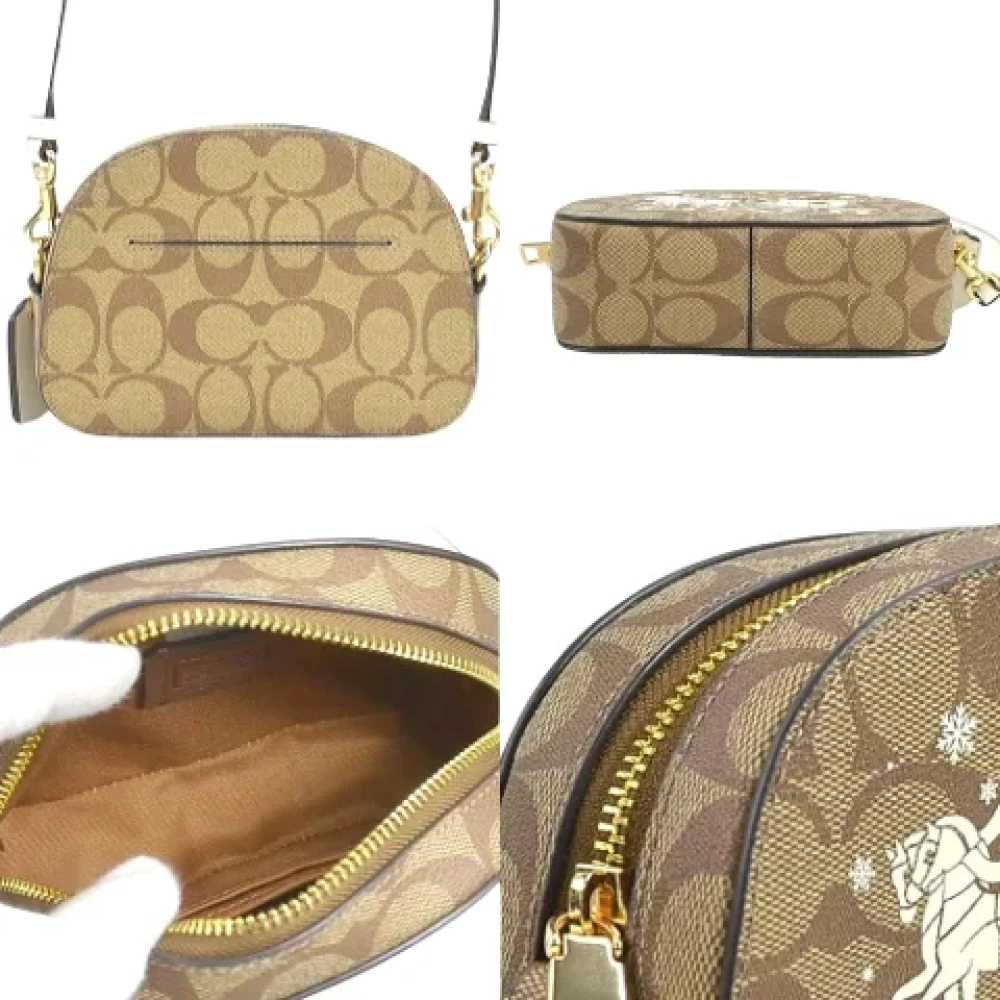 Coach Pre-owned Canvas shoulder-bags Brown Dames