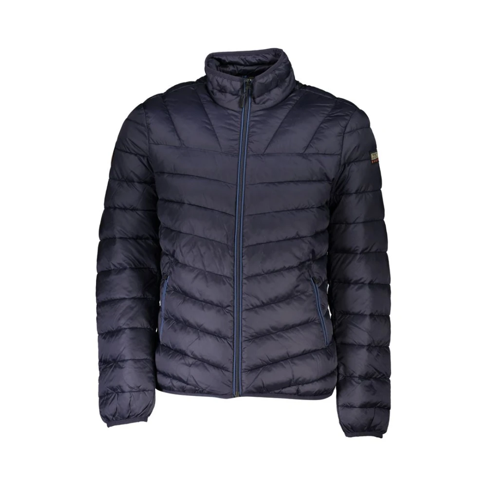 Napapijri Men's Blue Long Sleeve Jacket - Winter Jackets - 2XL - Jackets