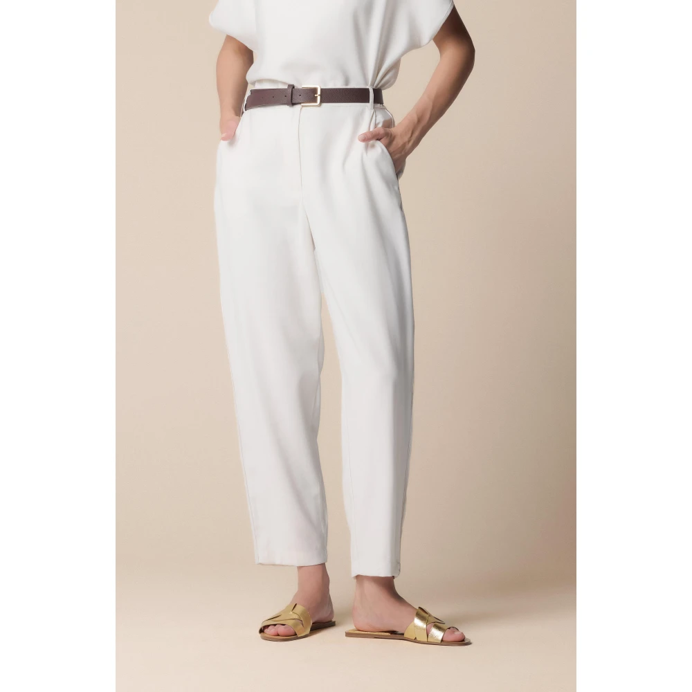 Kocca Klassieke Straight Broek White Dames