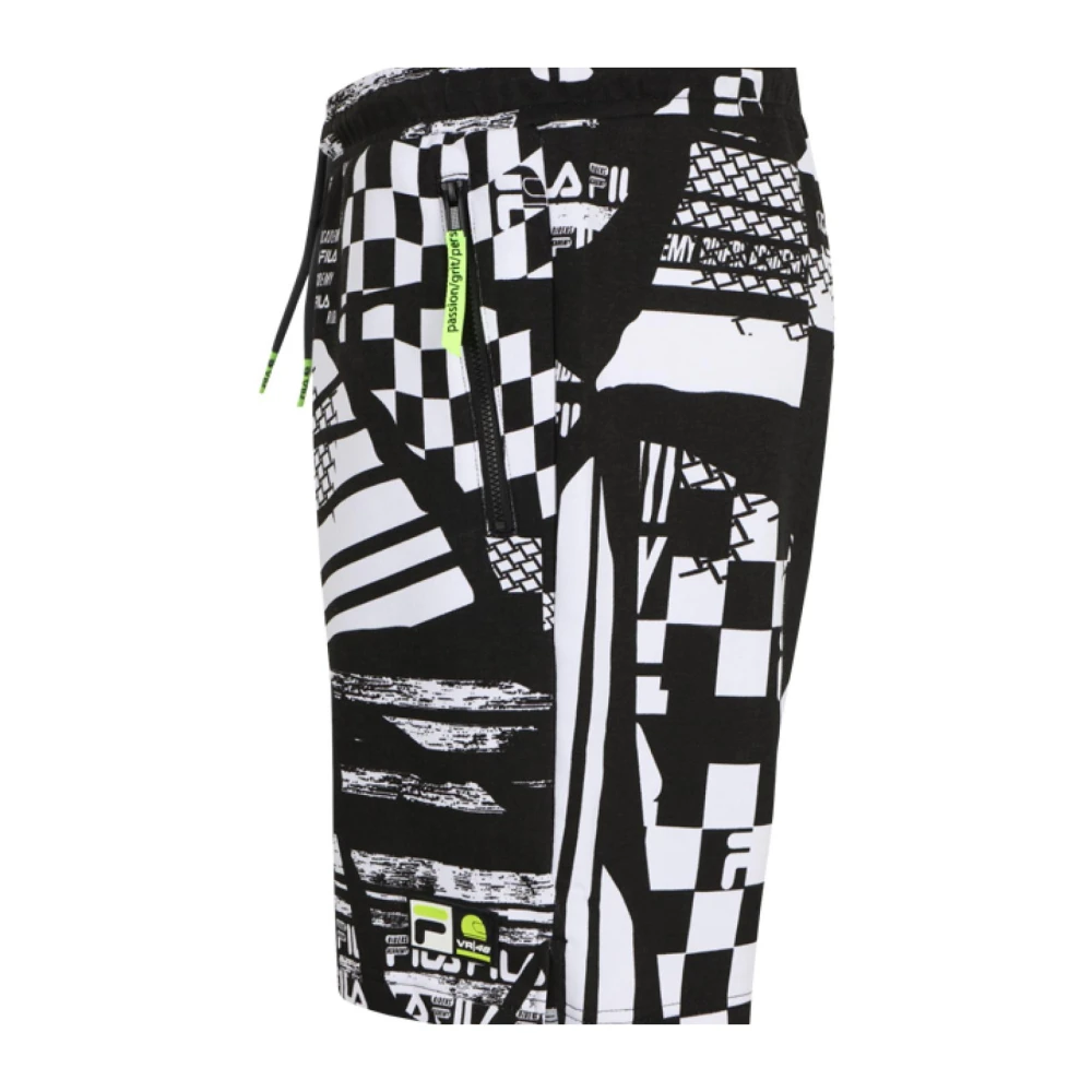 Fila Katoenen Bermuda Shorts met zijzakken Black Heren