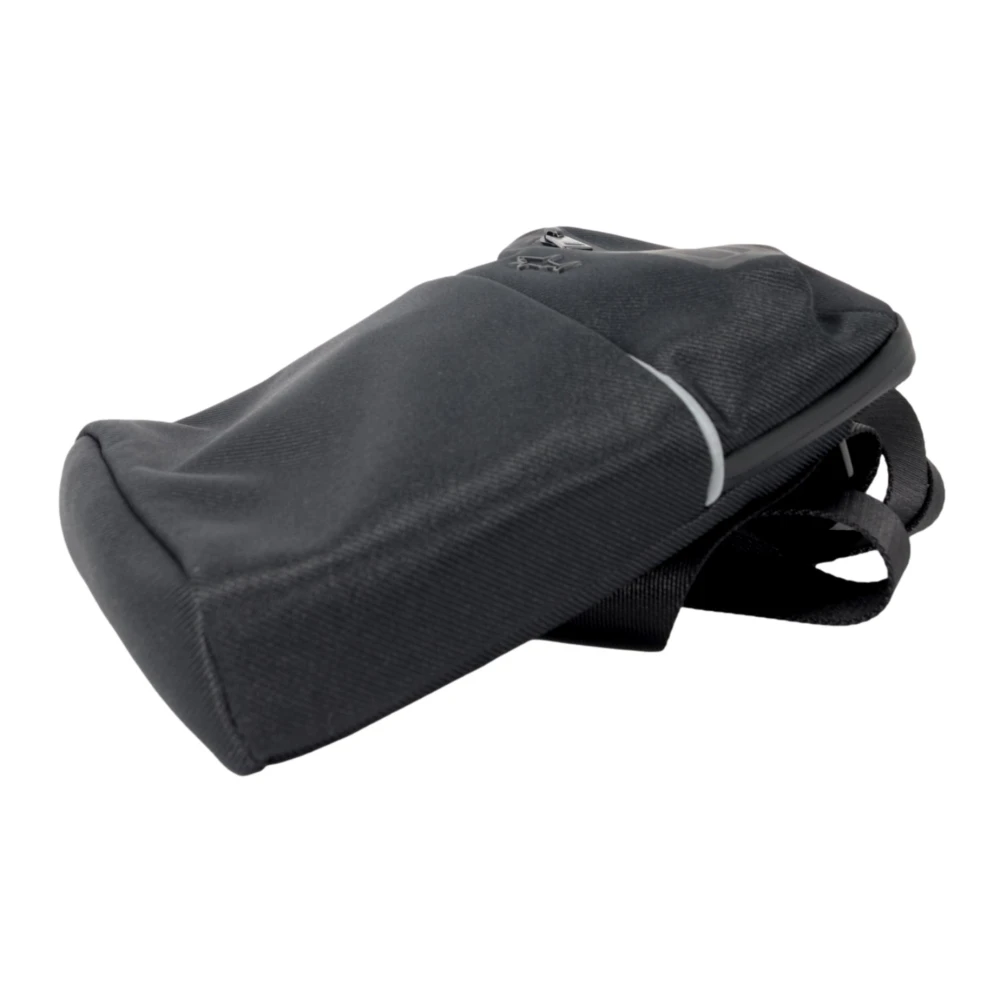 PAUL & SHARK Zwarte Schoudertas met Dubbele Rits Black Heren