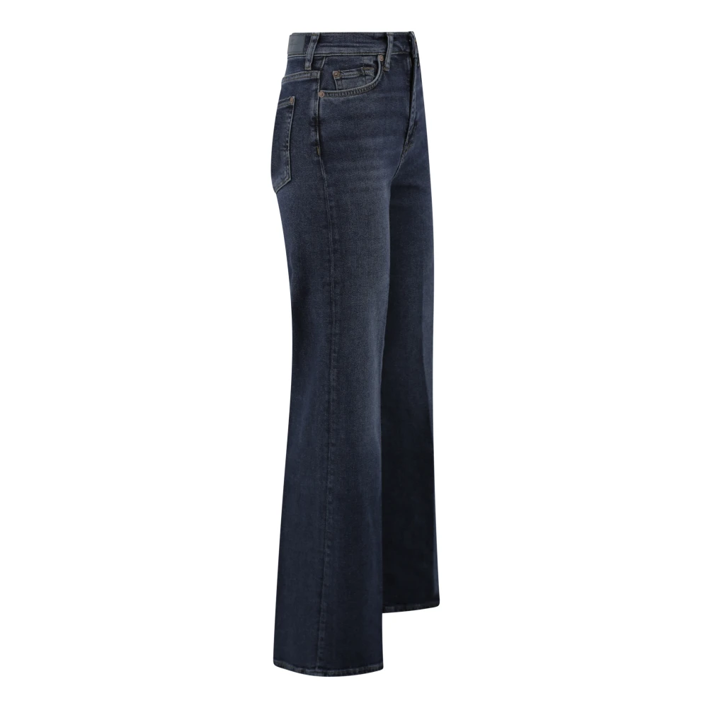7 For All Mankind Blauwe Ultra High Rise Jeans Blue Dames
