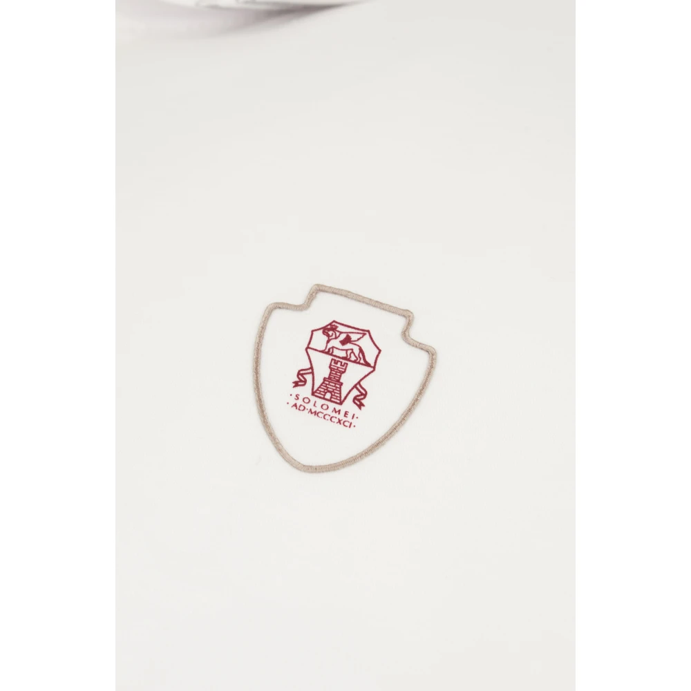 BRUNELLO CUCINELLI Klassieke Polo Shirt voor Mannen White Heren