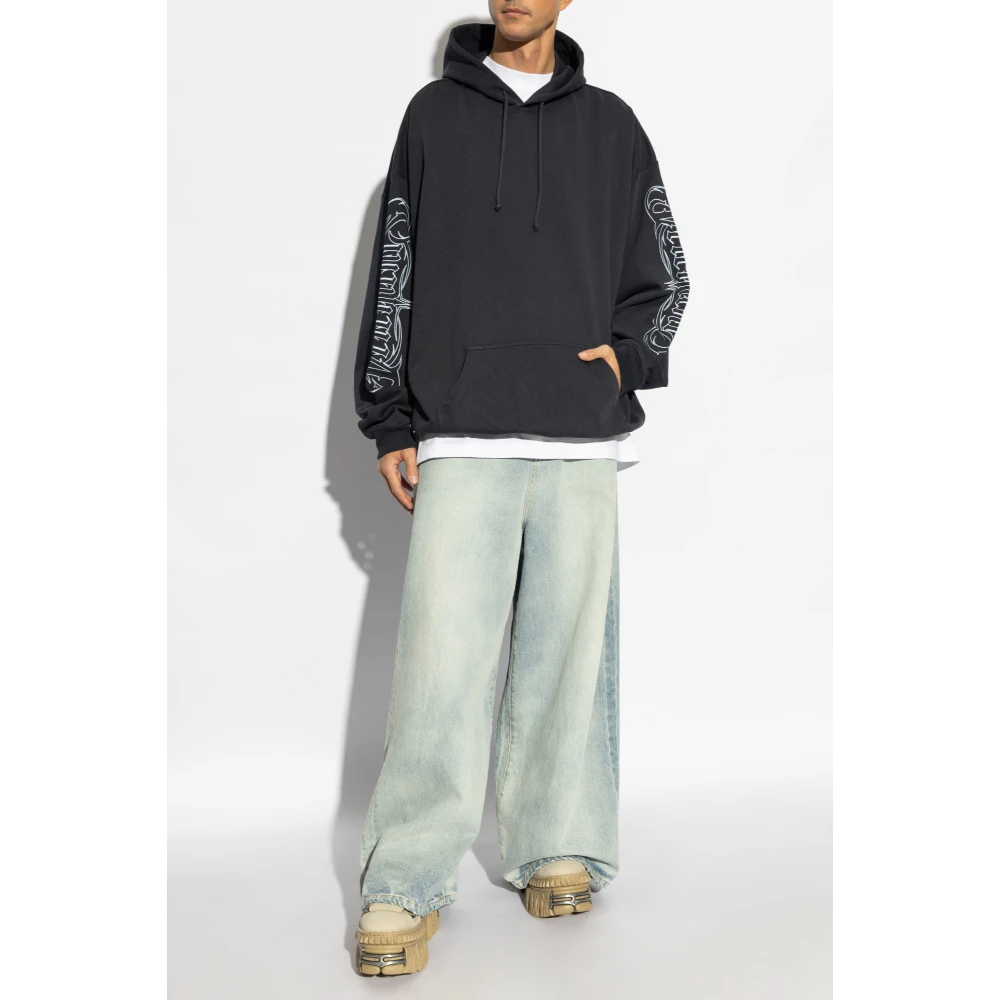 Vetements Sweatshirt met logo Blue Heren
