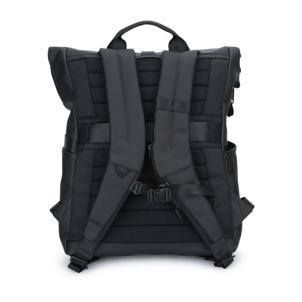 Piquadro Roltop Stoffen Rugzak Blue Unisex