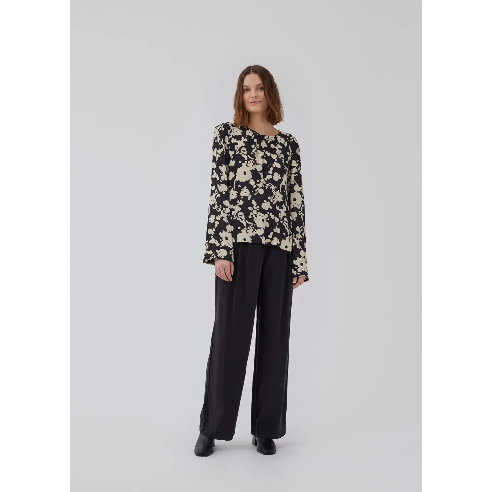 Modström Geprint Viscose Overhemd met Klassieke Kraag Multicolor Dames