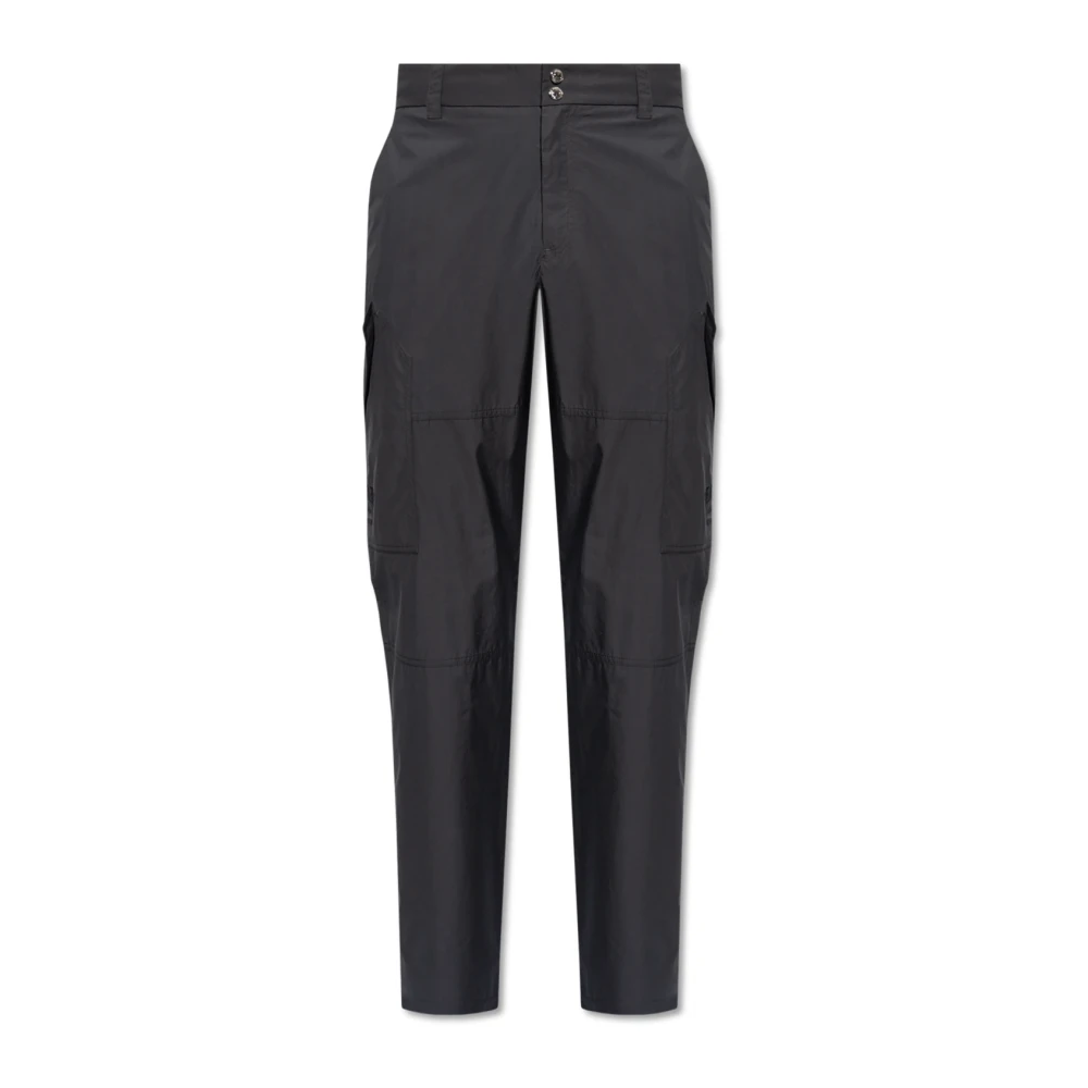 Versace Men's Black Cargo Trousers - Slim-Fit Trousers - S - Trousers