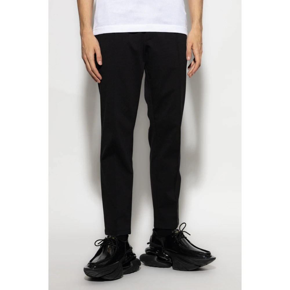 Dolce & Gabbana Broek met stiksels op de benen Black Heren