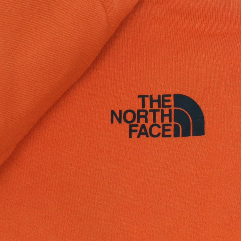 The North Face Rood Oranje Box Pullover Hoodie Orange Heren