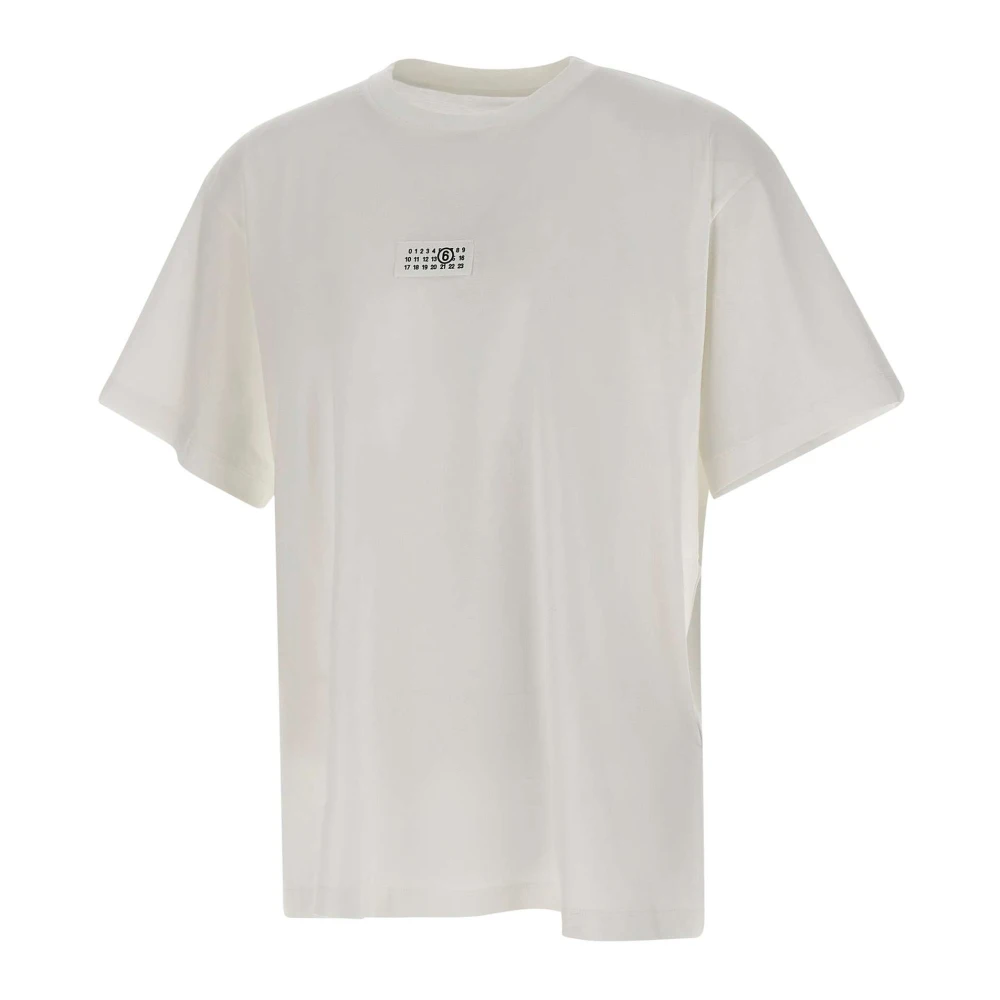 Mm6 Maison Margiela Men's White T-Shirts, Xl, Numeric T-Shirt