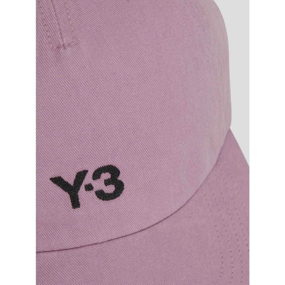 Y-3 Katoenen Logo Cap Pink Unisex