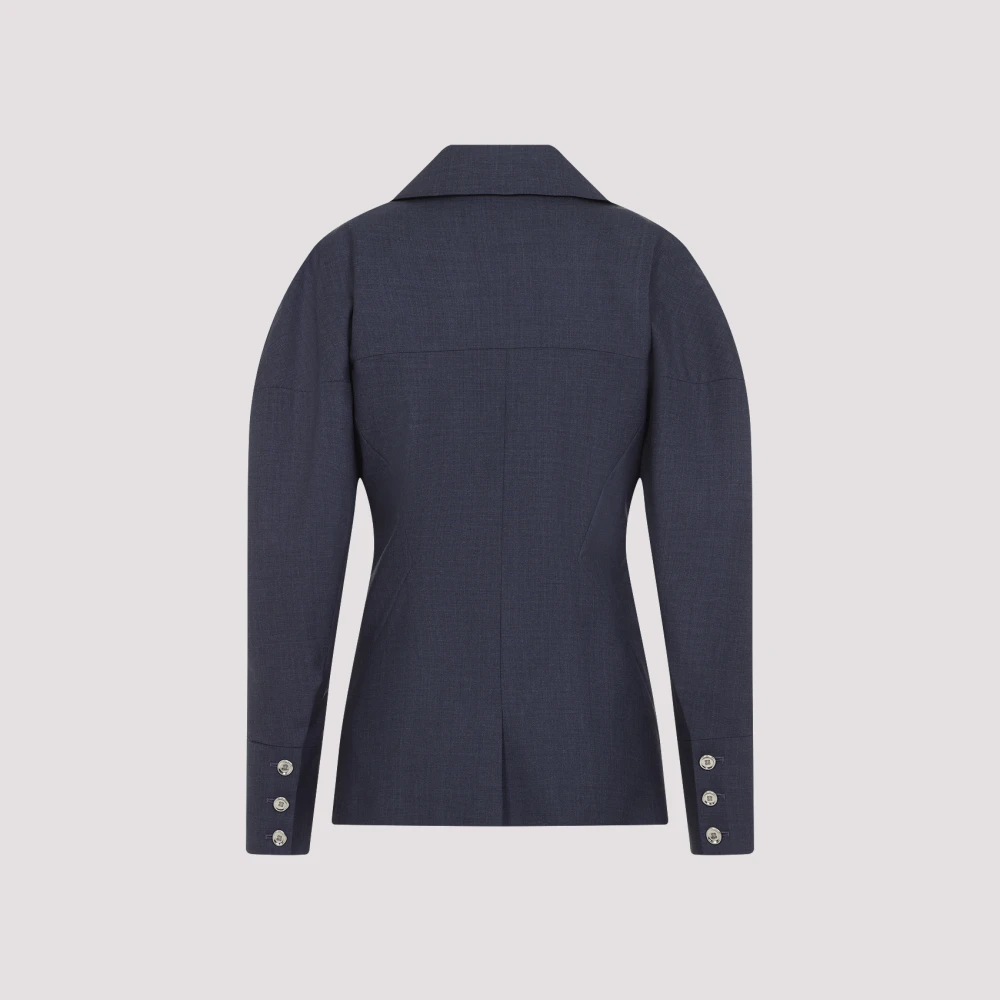 Givenchy Slim Fit Jas Blue Dames