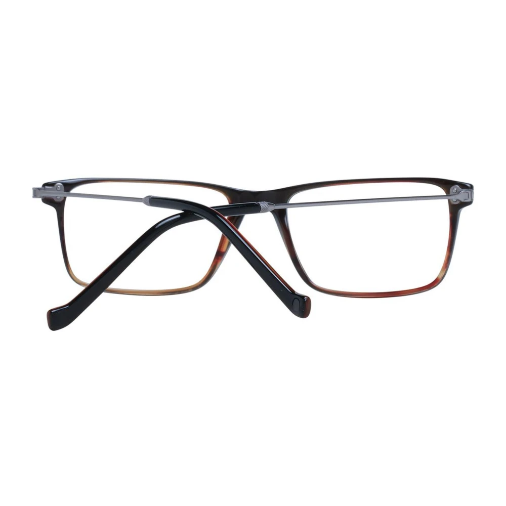 Hackett Zwarte Rechthoekige Blauwfilter Optische Monturen Black Heren