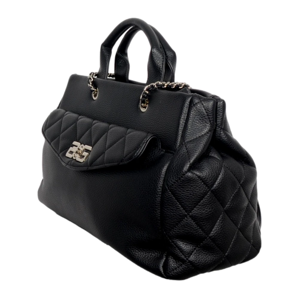 Gaëlle Paris Maxi Shopper Matelasse Eco-leer Zwart Black Dames