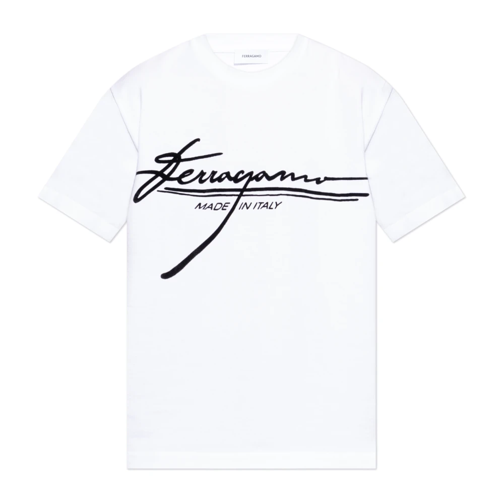 Ferragamo Uomo Bianco Top, S, New,