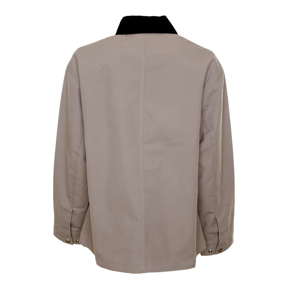 Carhartt WIP Canvasjas met klassieke koordkraag Gray Heren