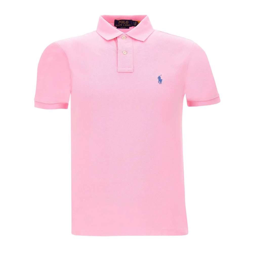 Polo Ralph Lauren Men's Pink Polo Shirts, 2XL, Core Replen Piqué Polo