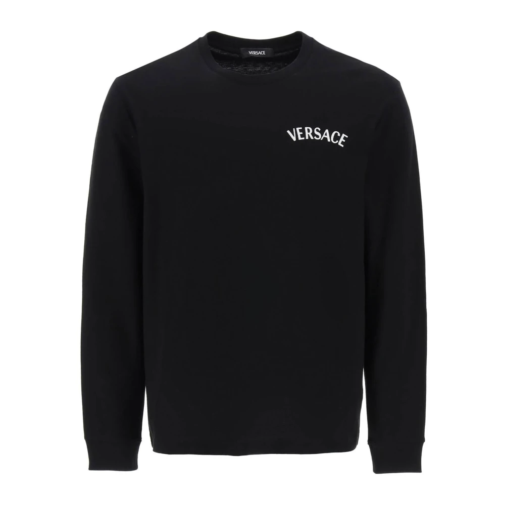 Versace Milano Stamp Longsleeve T-shirt Black Heren