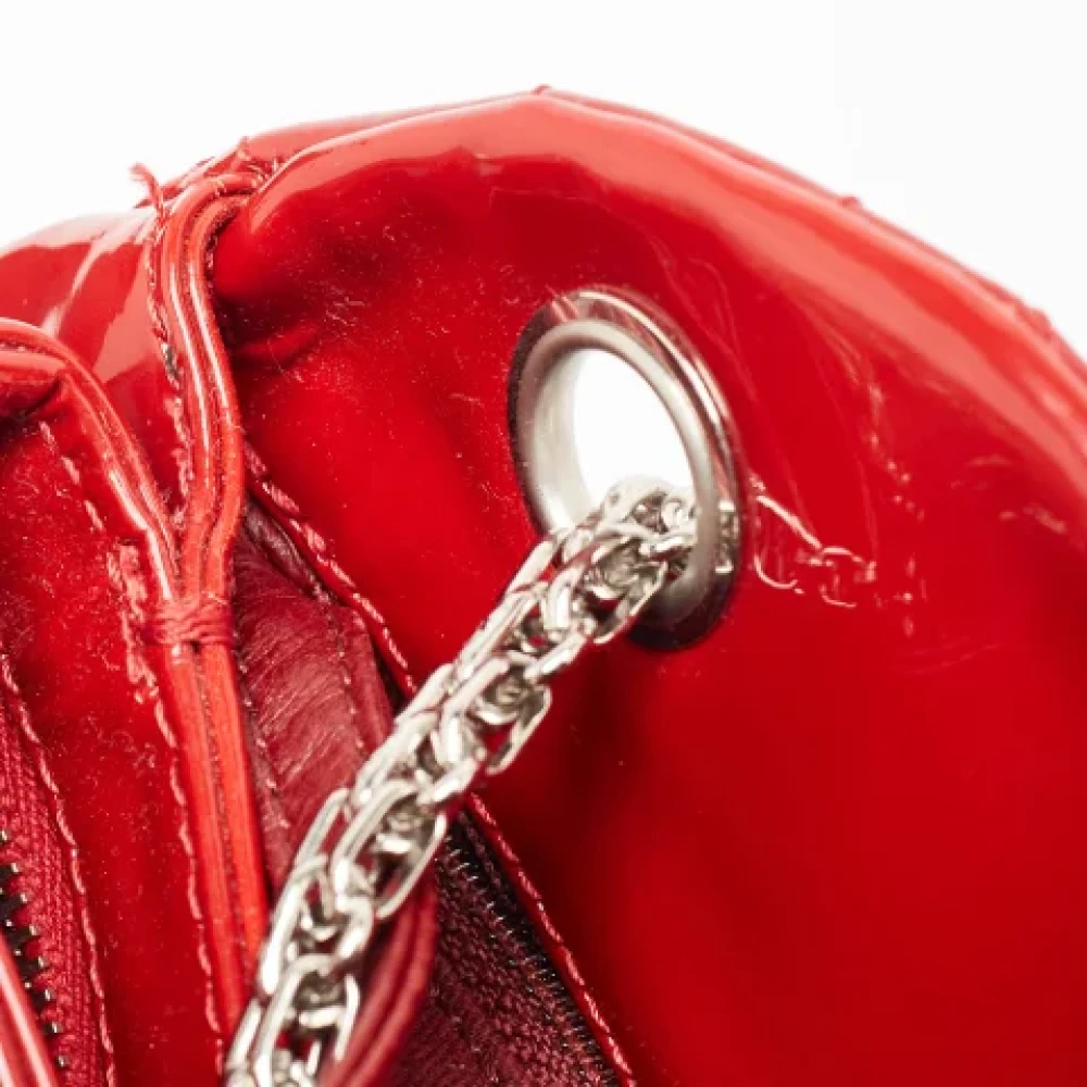Chanel Vintage Pre-owned Leather chanel-bags Red Dames