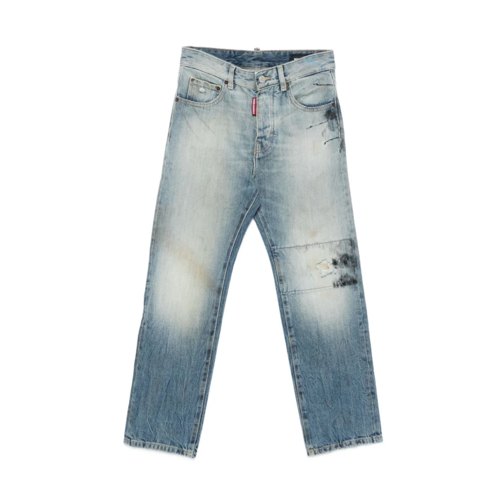 Dsquared2 Boys Blue Jeans, 10 Y, Straight Jeans