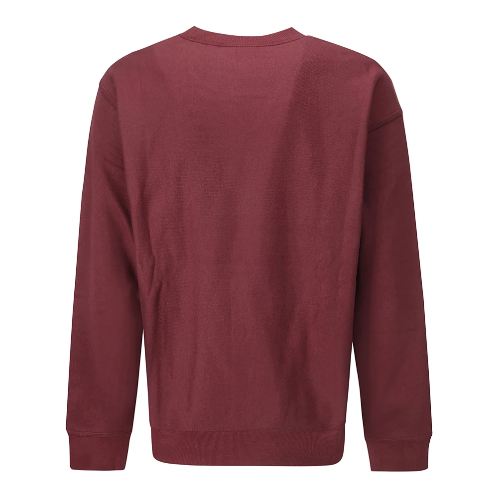 Carhartt WIP Geborduurd Logo Crew-Neck Sweatshirt Red Heren