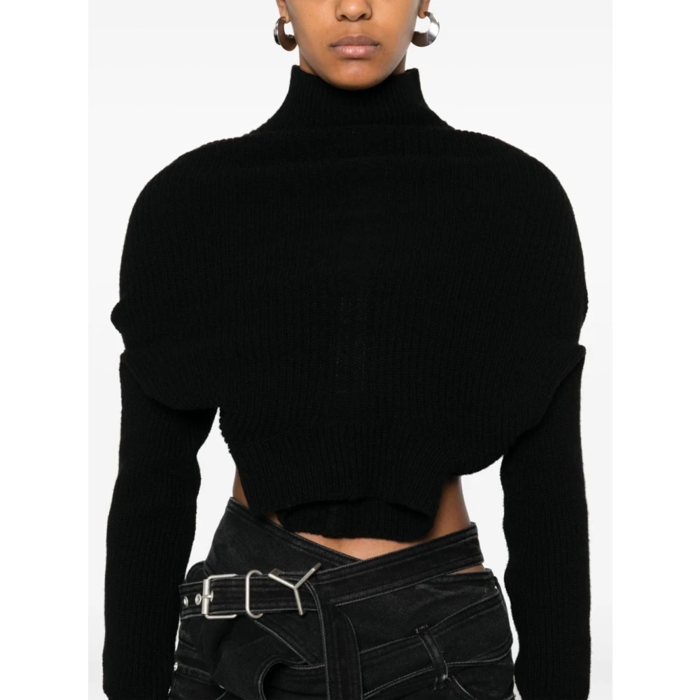 Rick Owens Headon Dbl Sweater Black Dames