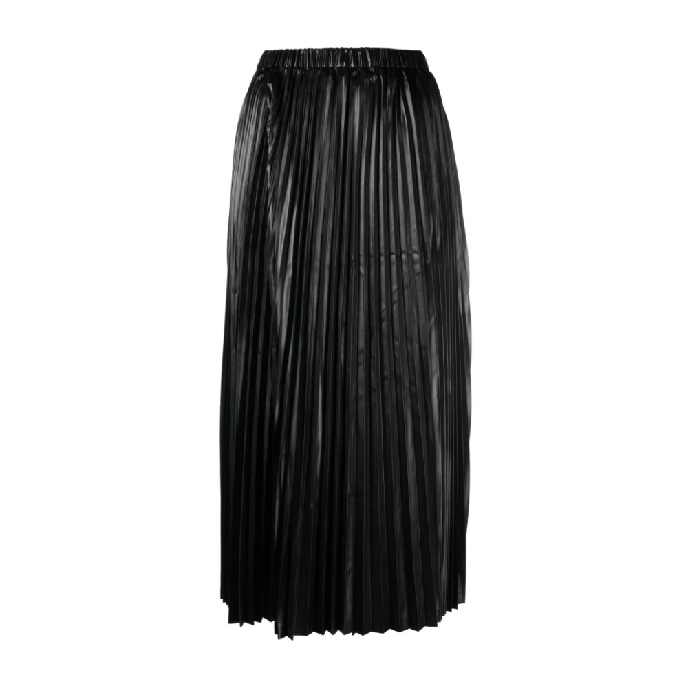 Junya Watanabe Zwarte broek met gelaagd ontwerp en logo patch Black Dames