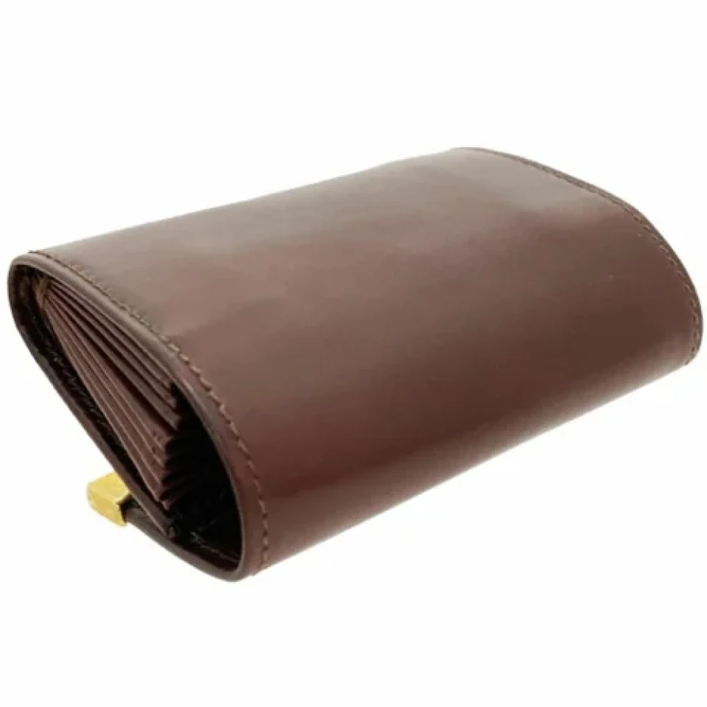 Salvatore Ferragamo Pre-owned Leather wallets Brown Dames