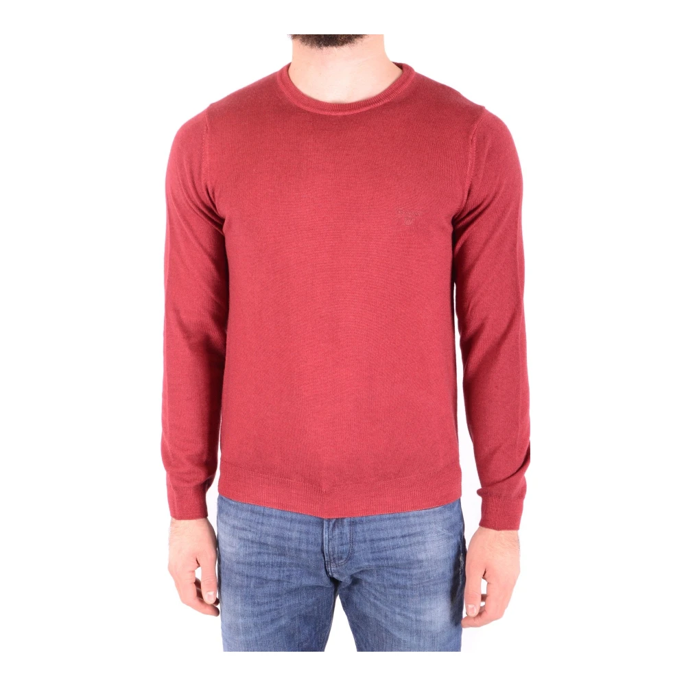 Gant Men's Red Round-Neck Knitwear