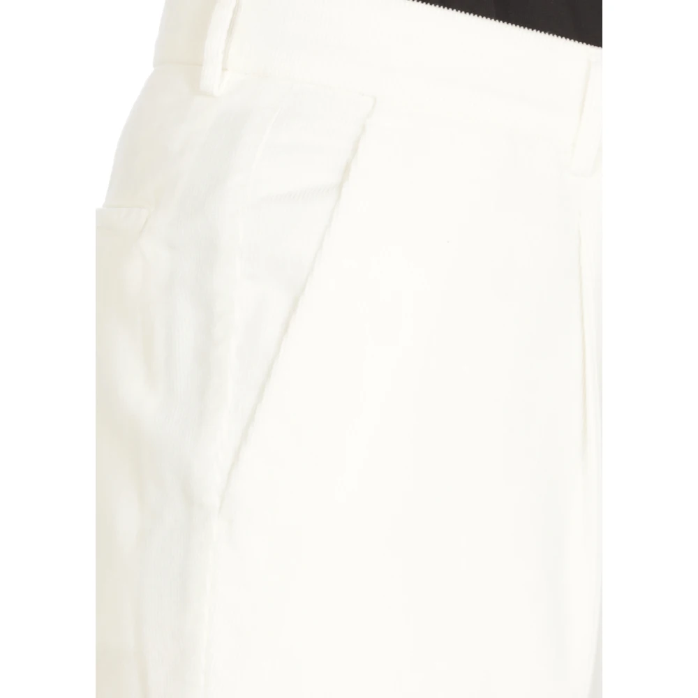 BRUNELLO CUCINELLI Witte Katoenen Broek met Zakken White Heren
