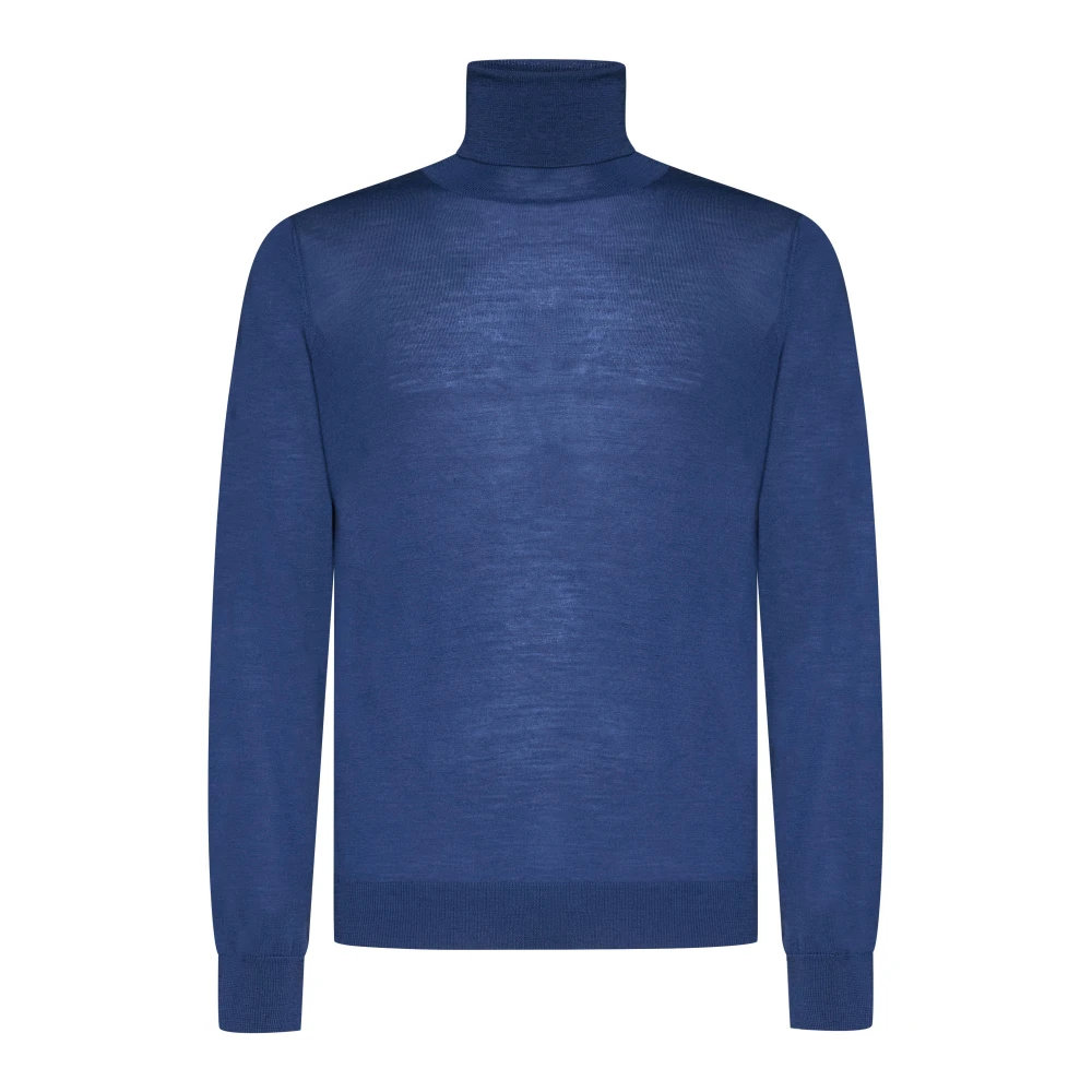 Piacenza 1733 Klassieke Sweaters in Wit Blauw Blue Heren