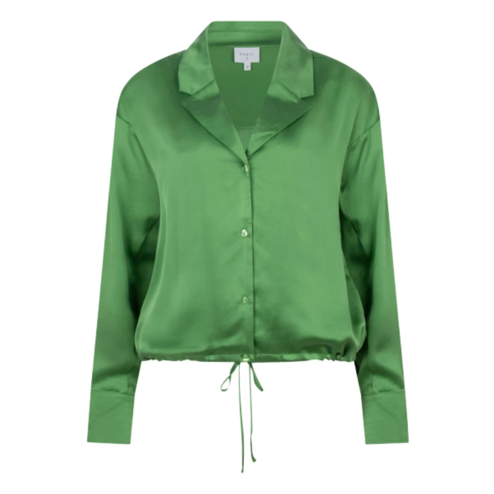 Dante 6 Stretch zijden blouse Emery groen