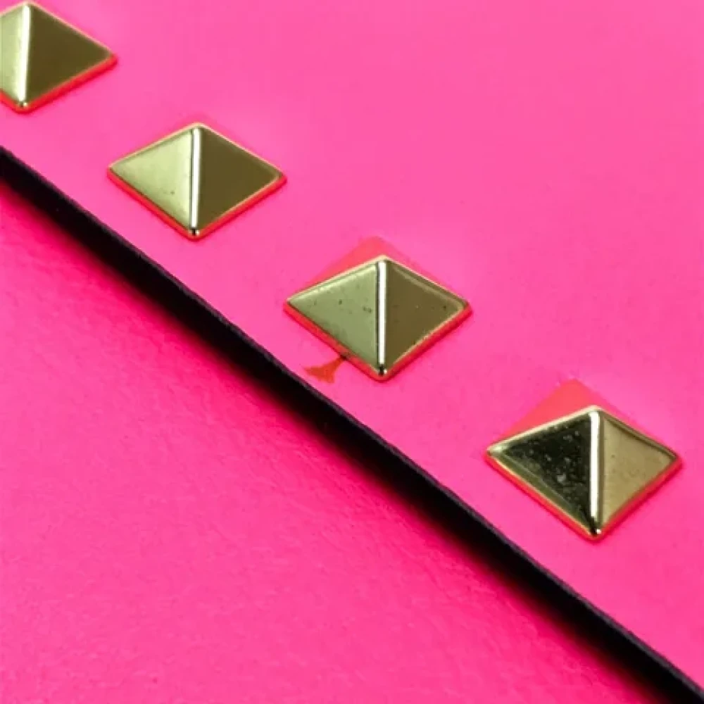 Valentino Vintage Pre-owned Leather clutches Pink Dames