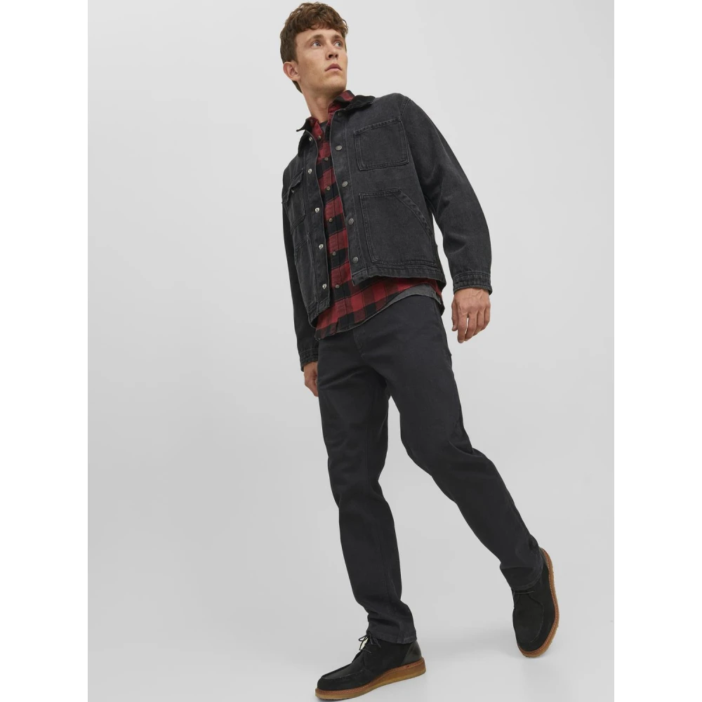 jack & jones Regular Fit Rinse Wash Jeans Black Heren