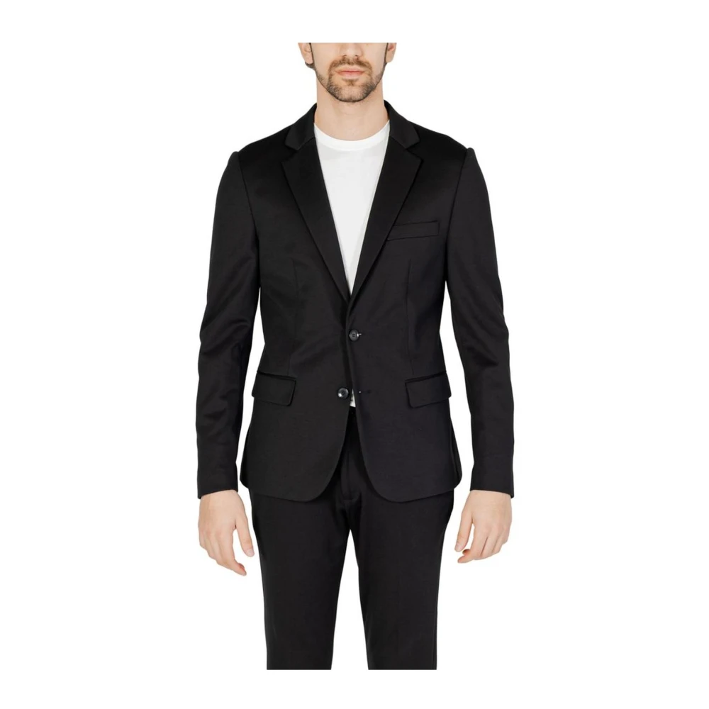 Antony Morato Zwart Pak Jas Lente Zomer Collectie Black Heren