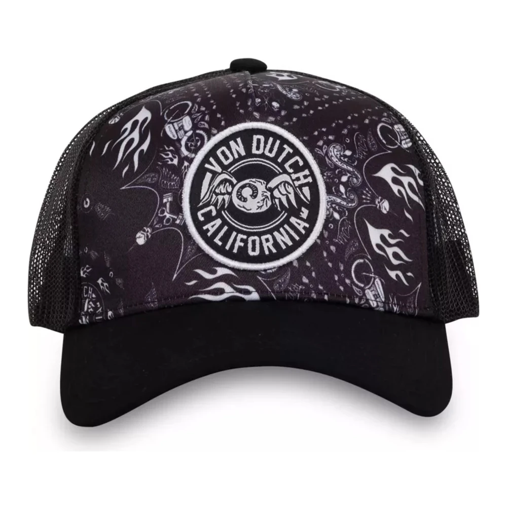 Von Dutch Zwarte CT Ban Trucker Cap Multicolor Heren