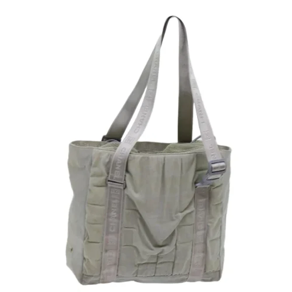 Chanel Vintage Pre-owned Canvas totes Gray Dames