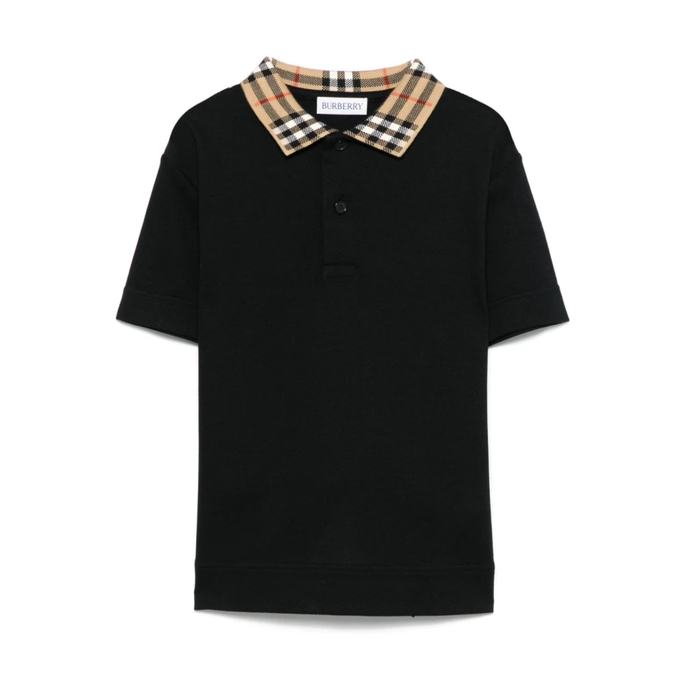 Burberry Unisex Kids Black Kids Short Sleeve T-Shirts, 4 Y, Kids T-Shirts And Polos