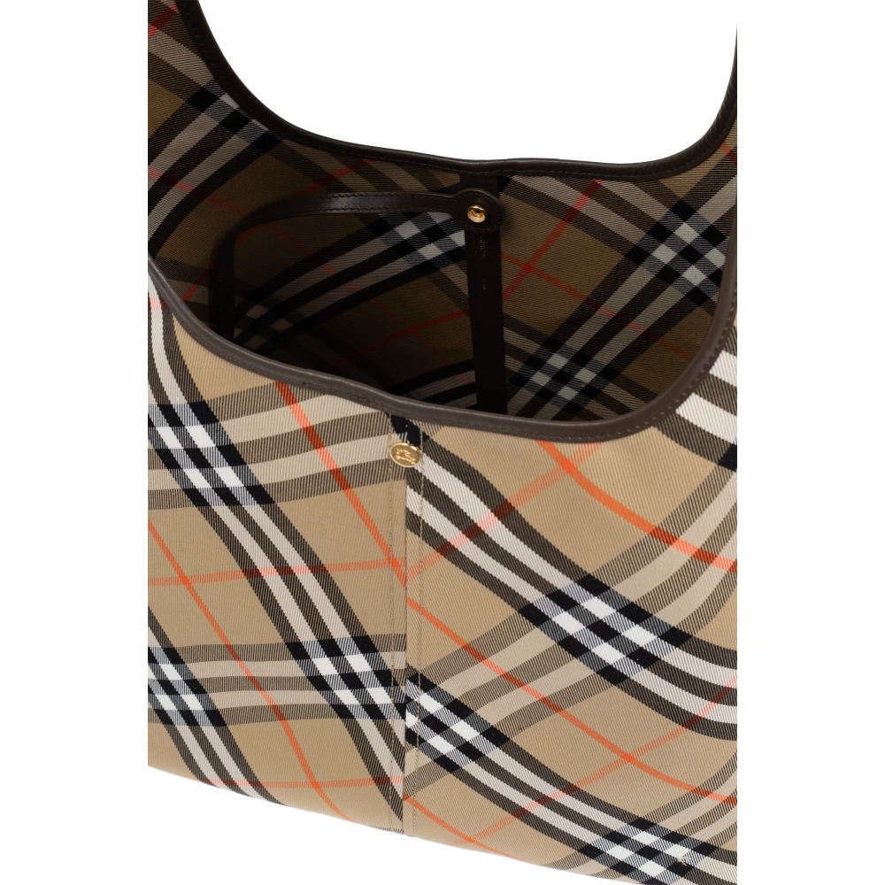 Burberry Geruite Patroon Schoudertas Multicolor Dames