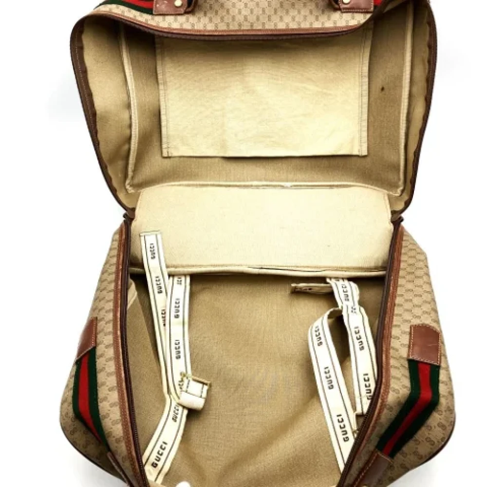 Gucci Vintage Pre-owned Fabric gucci-bags Brown Dames
