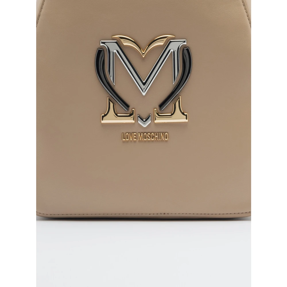 Love Moschino Stijlvol Ivoor Damesrugzak Beige Dames