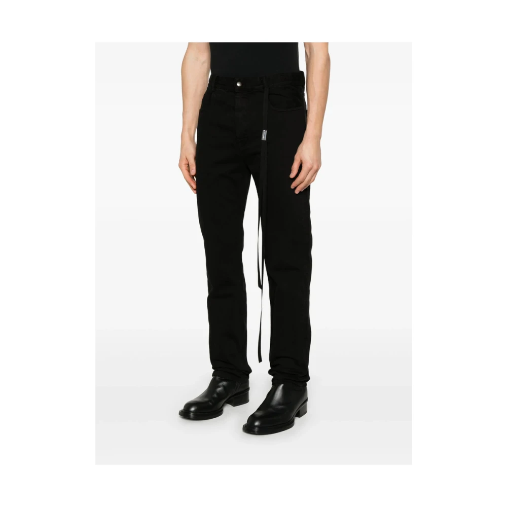 Ann Demeulemeester Zwarte Klassieke Five-Pocket Jeans Black Heren