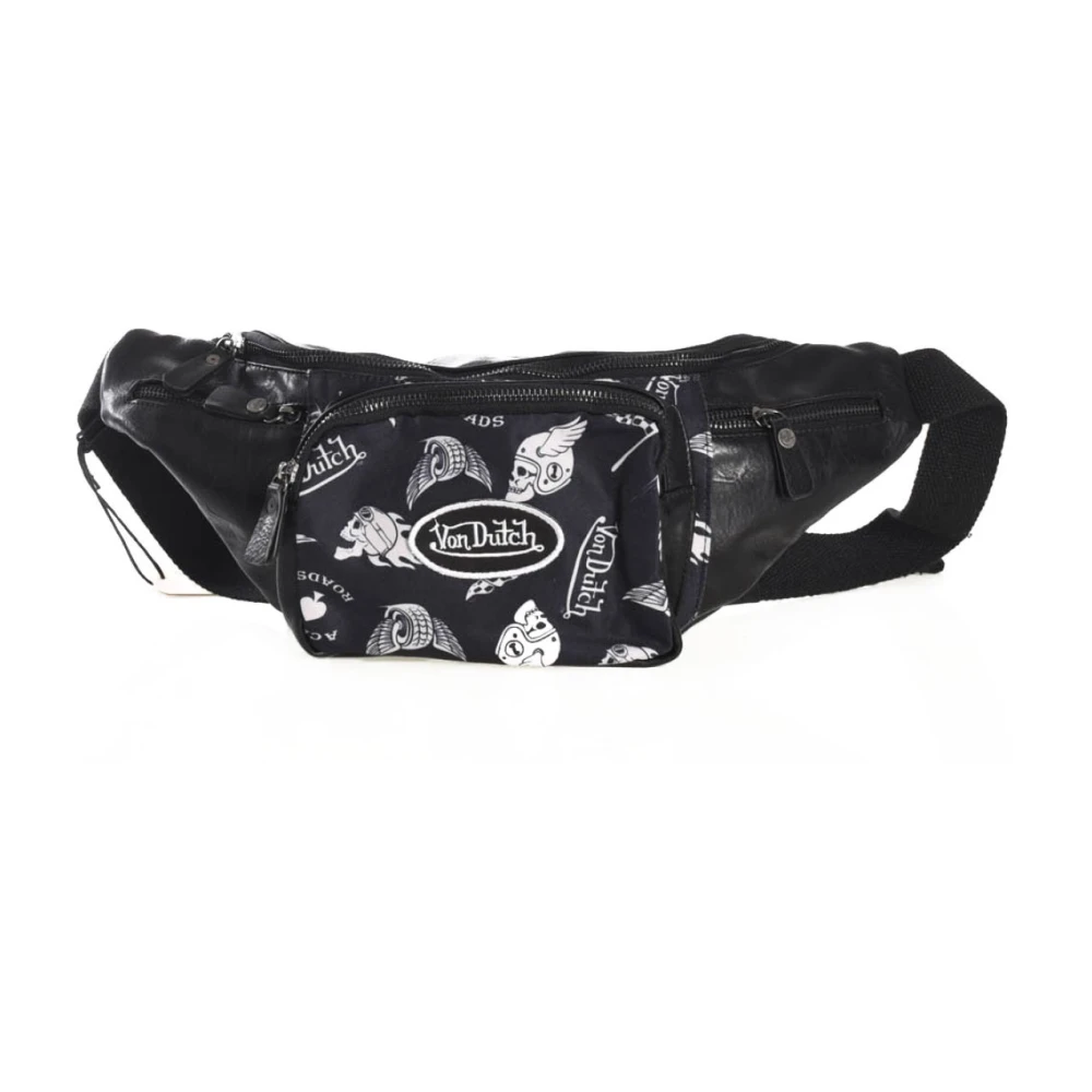 Von Dutch Zwarte heuptas met verstelbare band Black Unisex