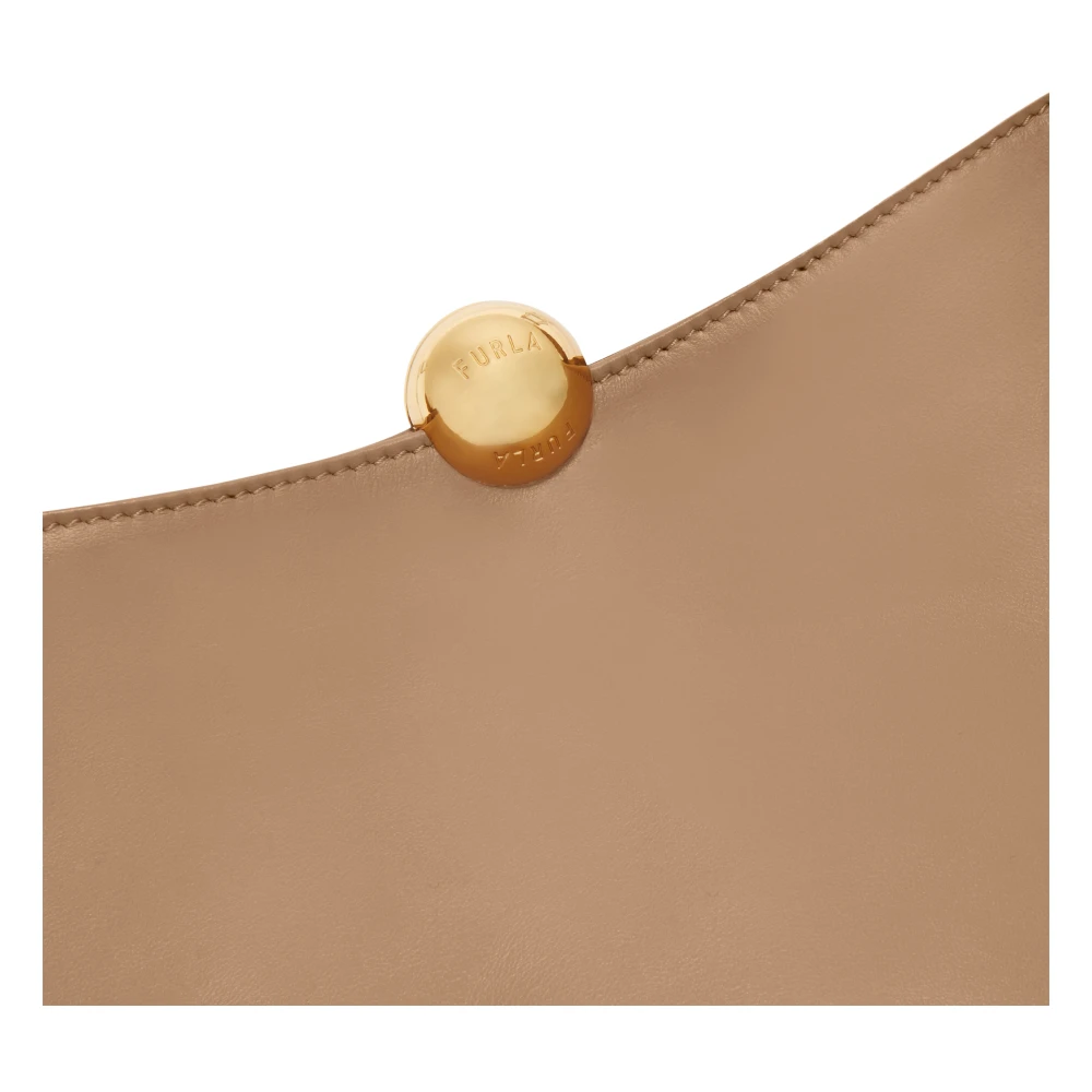 Furla Zachte schoudertas M Brown Dames