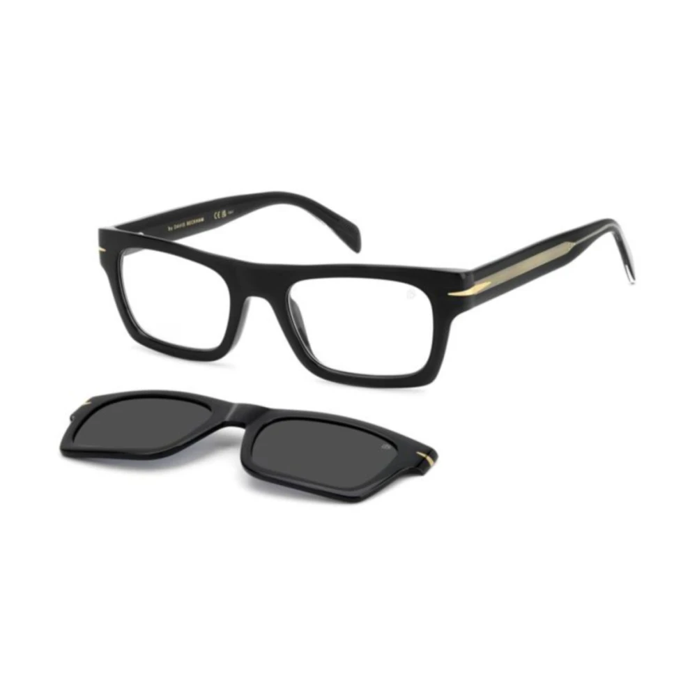 Eyewear By David Beckham Unisex Black Glasses, 51 Mm, Db 7129/Cs Rectangular Frame