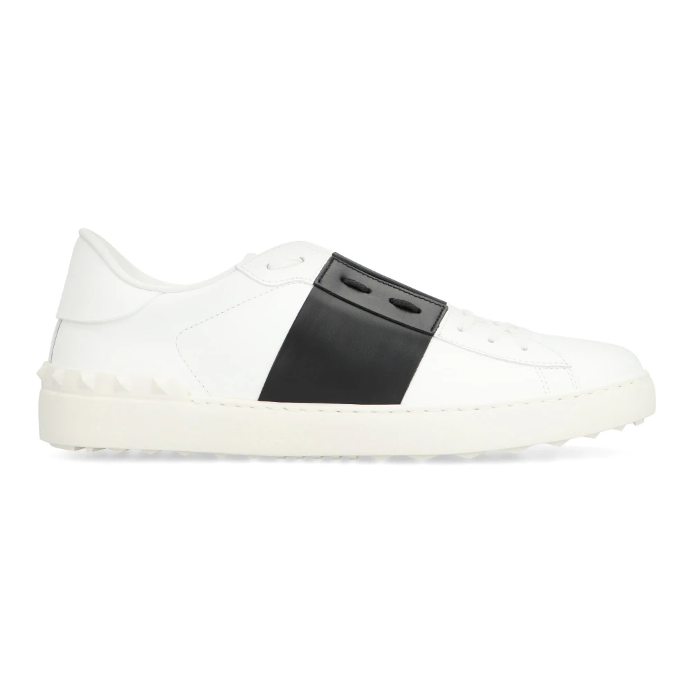 Valentino White Open Leather Low-Top Trainers - Male - Sneakers - 7 Uk - Shoes