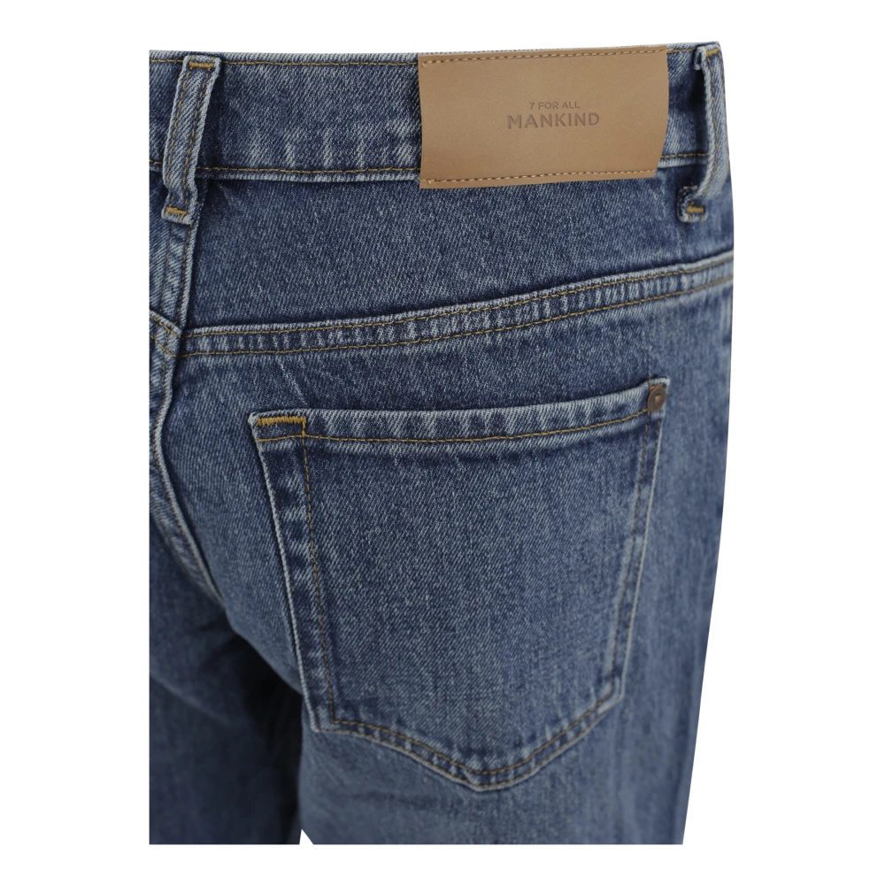 7 For All Mankind Jeans Straight Blauw Blue Dames
